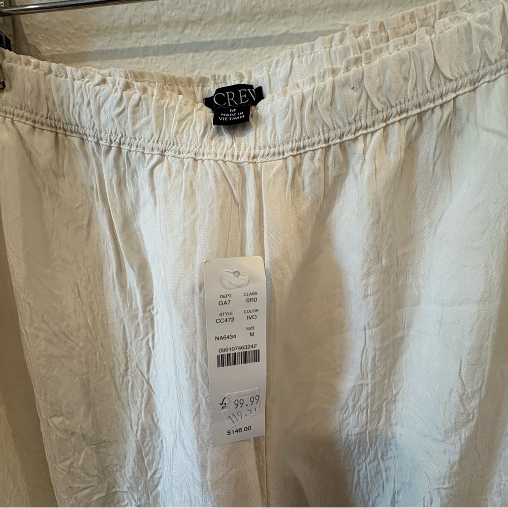 J. Crew Stratus Textured Satin Pants